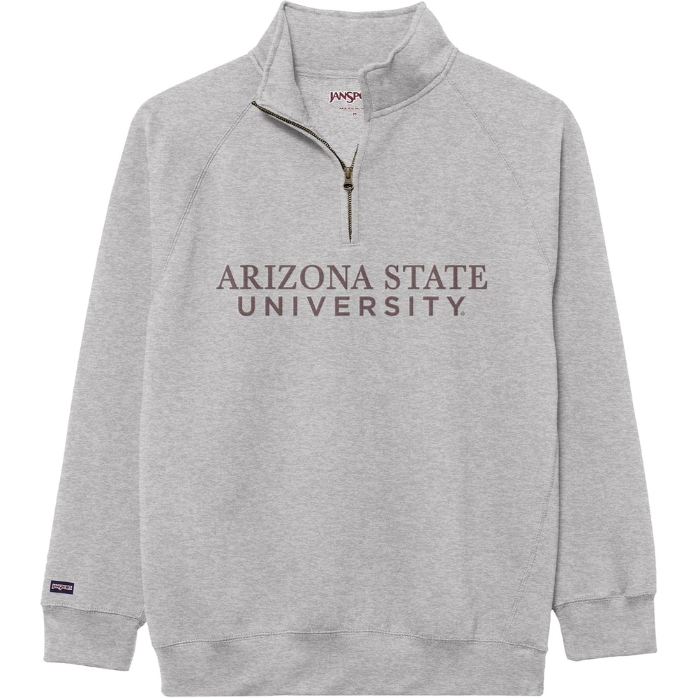 image:imageJanSport NCAA Officially Licensed Rival Quarter Zip Sweatshirt Long Sleeve Unisex CottonPolyester Blend StandUp CollarArizona State Sun Devils