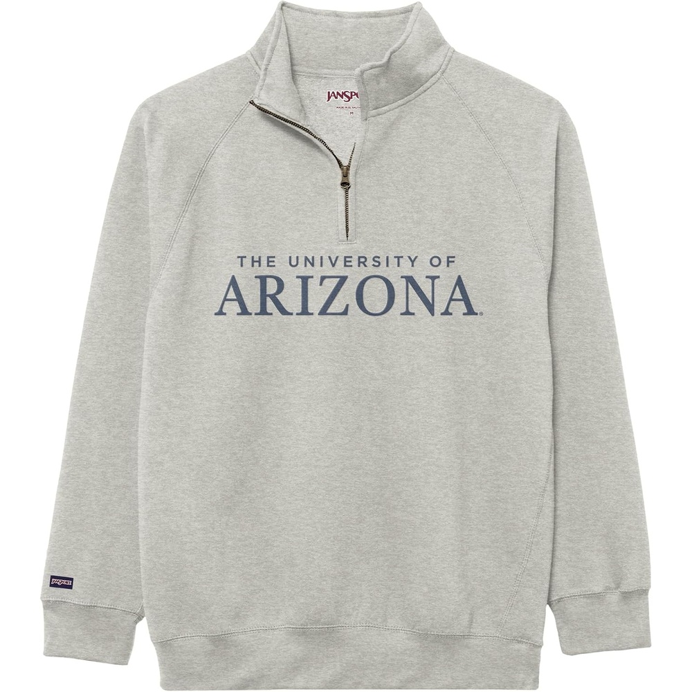 image:imageJanSport NCAA Officially Licensed Rival Quarter Zip Sweatshirt Long Sleeve Unisex CottonPolyester Blend StandUp CollarArizona Wildcats