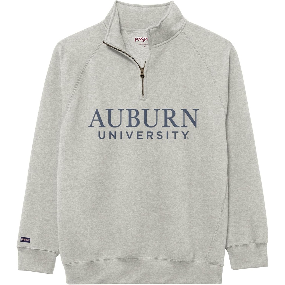 image:imageJanSport NCAA Officially Licensed Rival Quarter Zip Sweatshirt Long Sleeve Unisex CottonPolyester Blend StandUp CollarAuburn Tigers