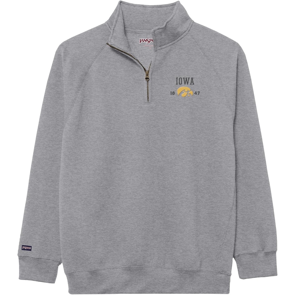 image:imageJanSport Unisex Adult NCAA Officially Licensed Rival Long Sleeve StandUp Collar Quarter Zip SweatshirtIowa Hawkeyes