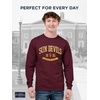 JanSport NCAA Officially Licensed Campus Long Sleeve T Shirt for Men, Soft & Breathable Pre-Shrunk Cotton Crewneck T Shirt(Arizona State Sun Devils)