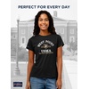 JanSport NCAA Officially Licensed Graduate Short Sleeve T Shirt for Women, Soft & Breathable Cotton-Polyester Blend Crewneck T Shirt with Graphic Detailing, Everyday University Fan Apparel(Army Black Knights)