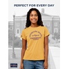 JanSport NCAA Officially Licensed Graduate Short Sleeve T Shirt for Women, Soft & Breathable Cotton-Polyester Blend Crewneck T Shirt with Graphic Detailing, Everyday University Fan Apparel(LSU Tigers)