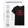 JanSport NCAA Officially Licensed Graduate Short Sleeve T Shirt for Women, Soft & Breathable Cotton-Polyester Blend Crewneck T Shirt with Graphic Detailing, Everyday University Fan Apparel(Nebraska Cornhuskers)