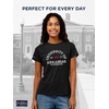 JanSport NCAA Officially Licensed Graduate Short Sleeve T Shirt for Women, Soft & Breathable Cotton-Polyester Blend Crewneck T Shirt with Graphic Detailing, Everyday University Fan Apparel(Arkansas Razorbacks)