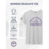 JanSport NCAA Officially Licensed Graduate Short Sleeve T Shirt for Women, Soft & Breathable Cotton-Polyester Blend Crewneck T Shirt with Graphic Detailing, Everyday University Fan Apparel(TCU Horned Frogs)