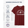 JanSport NCAA Officially Licensed Graduate Short Sleeve T Shirt for Women, Soft & Breathable Cotton-Polyester Blend Crewneck T Shirt with Graphic Detailing, Everyday University Fan Apparel(Washington State Cougars)