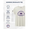 JanSport NCAA Officially Licensed Graduate Short Sleeve T Shirt for Women, Soft & Breathable Cotton-Polyester Blend Crewneck T Shirt with Graphic Detailing, Everyday University Fan Apparel(Washington Huskies)