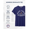 JanSport NCAA Officially Licensed Graduate Short Sleeve T Shirt for Women, Soft & Breathable Cotton-Polyester Blend Crewneck T Shirt with Graphic Detailing, Everyday University Fan Apparel(Kansas Jayhawks)