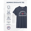 JanSport NCAA Officially Licensed Graduate Short Sleeve T Shirt for Women, Soft & Breathable Cotton-Polyester Blend Crewneck T Shirt with Graphic Detailing, Everyday University Fan Apparel(Mississippi Old Miss Rebels)