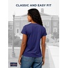 JanSport NCAA Officially Licensed Graduate Short Sleeve T Shirt for Women, Soft & Breathable Cotton-Polyester Blend Crewneck T Shirt with Graphic Detailing, Everyday University Fan Apparel(SMU Mustangs)
