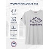 JanSport NCAA Officially Licensed Graduate Short Sleeve T Shirt for Women, Soft & Breathable Cotton-Polyester Blend Crewneck T Shirt with Graphic Detailing, Everyday University Fan Apparel(Kansas State Wildcats)