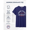 JanSport NCAA Officially Licensed Graduate Short Sleeve T Shirt for Women, Soft & Breathable Cotton-Polyester Blend Crewneck T Shirt with Graphic Detailing, Everyday University Fan Apparel(Boise State Broncos)