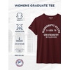 JanSport NCAA Officially Licensed Graduate Short Sleeve T Shirt for Women, Soft & Breathable Cotton-Polyester Blend Crewneck T Shirt with Graphic Detailing, Everyday University Fan Apparel(Mississippi State Bulldogs)