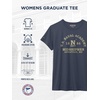 JanSport NCAA Officially Licensed Graduate Short Sleeve T Shirt for Women, Soft & Breathable Cotton-Polyester Blend Crewneck T Shirt with Graphic Detailing, Everyday University Fan Apparel(Navy Midshipmen)