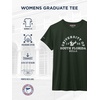 JanSport NCAA Officially Licensed Graduate Short Sleeve T Shirt for Women, Soft & Breathable Cotton-Polyester Blend Crewneck T Shirt with Graphic Detailing, Everyday University Fan Apparel(South Florida Bulls)