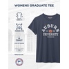 JanSport NCAA Officially Licensed Graduate Short Sleeve T Shirt for Women, Soft & Breathable Cotton-Polyester Blend Crewneck T Shirt with Graphic Detailing, Everyday University Fan Apparel(Auburn Tigers)