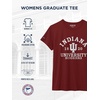 JanSport NCAA Officially Licensed Graduate Short Sleeve T Shirt for Women, Soft & Breathable Cotton-Polyester Blend Crewneck T Shirt with Graphic Detailing, Everyday University Fan Apparel(Indiana Hoosiers)