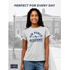 JanSport NCAA Officially Licensed Graduate Short Sleeve T Shirt for Women, Soft & Breathable Cotton-Polyester Blend Crewneck T Shirt with Graphic Detailing, Everyday University Fan Apparel(Air Force Falcons)
