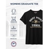 JanSport NCAA Officially Licensed Graduate Short Sleeve T Shirt for Women, Soft & Breathable Cotton-Polyester Blend Crewneck T Shirt with Graphic Detailing, Everyday University Fan Apparel(Army Black Knights)