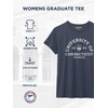 JanSport NCAA Officially Licensed Graduate Short Sleeve T Shirt for Women, Soft & Breathable Cotton-Polyester Blend Crewneck T Shirt with Graphic Detailing, Everyday University Fan Apparel(Connecticut Huskies)