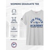 JanSport NCAA Officially Licensed Graduate Short Sleeve T Shirt for Women, Soft & Breathable Cotton-Polyester Blend Crewneck T Shirt with Graphic Detailing, Everyday University Fan Apparel(Air Force Falcons)
