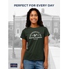 JanSport NCAA Officially Licensed Graduate Short Sleeve T Shirt for Women, Soft & Breathable Cotton-Polyester Blend Crewneck T Shirt with Graphic Detailing, Everyday University Fan Apparel(South Florida Bulls)