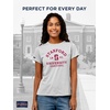 JanSport NCAA Officially Licensed Graduate Short Sleeve T Shirt for Women, Soft & Breathable Cotton-Polyester Blend Crewneck T Shirt with Graphic Detailing, Everyday University Fan Apparel(Stanford Cardinal)