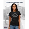 JanSport NCAA Officially Licensed Graduate Short Sleeve T Shirt for Women, Soft & Breathable Cotton-Polyester Blend Crewneck T Shirt with Graphic Detailing, Everyday University Fan Apparel(Colorado Buffaloes)