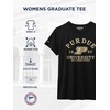 JanSport NCAA Officially Licensed Graduate Short Sleeve T Shirt for Women, Soft & Breathable Cotton-Polyester Blend Crewneck T Shirt with Graphic Detailing, Everyday University Fan Apparel(Purdue Boilermakers)