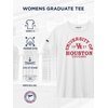 JanSport NCAA Officially Licensed Graduate Short Sleeve T Shirt for Women, Soft & Breathable Cotton-Polyester Blend Crewneck T Shirt with Graphic Detailing, Everyday University Fan Apparel(Houston Cougars)