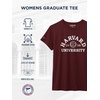 JanSport NCAA Officially Licensed Graduate Short Sleeve T Shirt for Women, Soft & Breathable Cotton-Polyester Blend Crewneck T Shirt with Graphic Detailing, Everyday University Fan Apparel(Harvard Crimson)