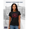 JanSport NCAA Officially Licensed Graduate Short Sleeve T Shirt for Women, Soft & Breathable Cotton-Polyester Blend Crewneck T Shirt with Graphic Detailing, Everyday University Fan Apparel(Nebraska Cornhuskers)