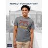 JanSport NCAA Officially Licensed Pregame Short Sleeve T Shirt for Men, Soft & Breathable Triblend Crewneck T Shirt(Arizona State Sun Devils)