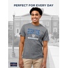 JanSport NCAA Officially Licensed Pregame Short Sleeve T Shirt for Men, Soft & Breathable Triblend Crewneck T Shirt(BYU Cougars)