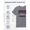 JanSport NCAA Officially Licensed Pregame Short Sleeve T Shirt for Men, Soft & Breathable Triblend Crewneck T Shirt(Connecticut Huskies)