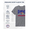 JanSport NCAA Officially Licensed Pregame Short Sleeve T Shirt for Men, Soft & Breathable Triblend Crewneck T Shirt(Kansas Jayhawks)