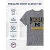 JanSport NCAA Officially Licensed Pregame Short Sleeve T Shirt for Men, Soft & Breathable Triblend Crewneck T Shirt(Michigan Wolverines)
