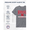 JanSport NCAA Officially Licensed Pregame Short Sleeve T Shirt for Men, Soft & Breathable Triblend Crewneck T Shirt(Nebraska Cornhuskers)