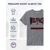 JanSport NCAA Officially Licensed Pregame Short Sleeve T Shirt for Men, Soft & Breathable Triblend Crewneck T Shirt(North Carolina State Wolfpack)