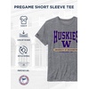JanSport NCAA Officially Licensed Pregame Short Sleeve T Shirt for Men, Soft & Breathable Triblend Crewneck T Shirt(Washington Huskies)