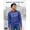JanSport NCAA Officially Licensed Rival Crew Sweatshirt, Long Sleeve Graphic Pullover for Men, Women, Cotton-Polyester Blend(Air Force Falcons)