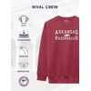 JanSport NCAA Officially Licensed Rival Crew Sweatshirt, Long Sleeve Graphic Pullover for Men, Women, Cotton-Polyester Blend(Arkansas Razorbacks)