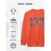 JanSport NCAA Officially Licensed Rival Crew Sweatshirt, Long Sleeve Graphic Pullover for Men, Women, Cotton-Polyester Blend(Auburn Tigers)