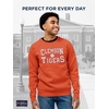 JanSport NCAA Officially Licensed Rival Crew Sweatshirt, Long Sleeve Graphic Pullover for Men, Women, Cotton-Polyester Blend(Clemson Tigers)