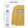 JanSport NCAA Officially Licensed Rival Crew Sweatshirt, Long Sleeve Graphic Pullover for Men, Women, Cotton-Polyester Blend(Georgia Tech Yellow Jackets)