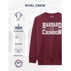 JanSport NCAA Officially Licensed Rival Crew Sweatshirt, Long Sleeve Graphic Pullover for Men, Women, Cotton-Polyester Blend(Harvard Crimson)