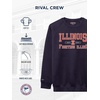 JanSport NCAA Officially Licensed Rival Crew Sweatshirt, Long Sleeve Graphic Pullover for Men, Women, Cotton-Polyester Blend(Illinois Illini)