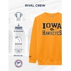 JanSport NCAA Officially Licensed Rival Crew Sweatshirt, Long Sleeve Graphic Pullover for Men, Women, Cotton-Polyester Blend(Iowa Hawkeyes)