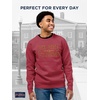 JanSport NCAA Officially Licensed Rival Crew Sweatshirt, Long Sleeve Graphic Pullover for Men, Women, Cotton-Polyester Blend(Iowa State Cyclones)